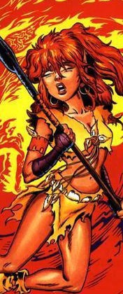 What ElfQuest series would be complete without a bonfire?
