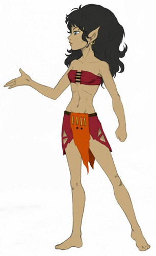 Hot lesbian elves in bikinis. Life doesn't get any better for the male demographic.